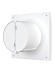 SILENT 4C Matt white Вентилятор накладной SILENT D100 обратный клапан Matt white DICITI