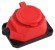Б0044550 Колодка ЭРА K-1e-RED-IP44 каучуковая с заземлением 1 розетка 16A IP44 красная