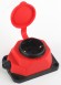 Б0044550 Колодка ЭРА K-1e-RED-IP44 каучуковая с заземлением 1 розетка 16A IP44 красная
