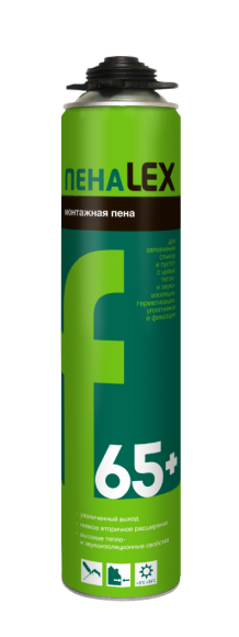 10225 Пена монтажная LEX 10225 пистолетная полиуретановая 65+ 850 мл.