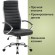 Кресло офисное BRABIX "Style EX-528", экокожа, хром, черное, 531947