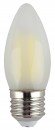 Лампочка светодиодная ЭРА F-LED B35-9w-840-E27 frost Е27 / Е27 9Вт филамент свеча матовая нейтральный белый свет