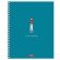 Тетрадь А5, 96 л., HATBER, гребень, клетка, Soft-touch ламинация, "Lighthouse" (микс в спайке), 089770, 96Т5лВ1гр
