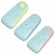 Ластики BRAUBERG "ULTRA PASTEL", НАБОР 3 ШТУКИ, 57х24х15 мм, ассорти пастель, бирюзовый пластиковый держатель, блистер, 272689