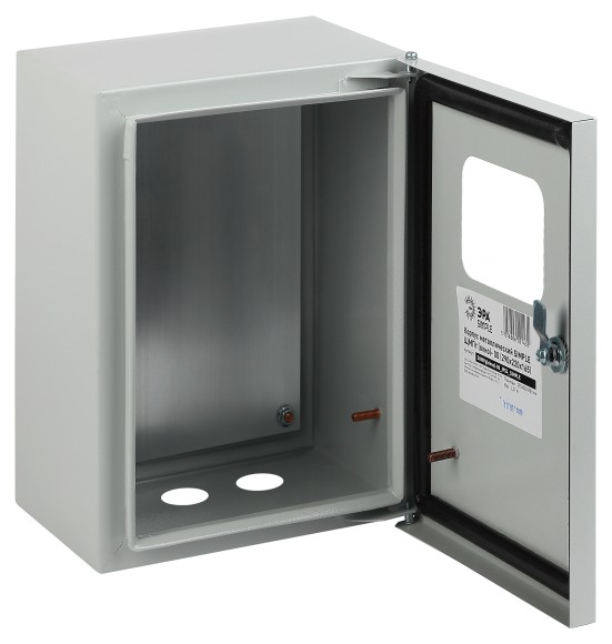 Б0041659 Корпус металлический ЭРА SIMPLE ЩМПг-00 с окном (290х220х175) IP54 У2 серый
