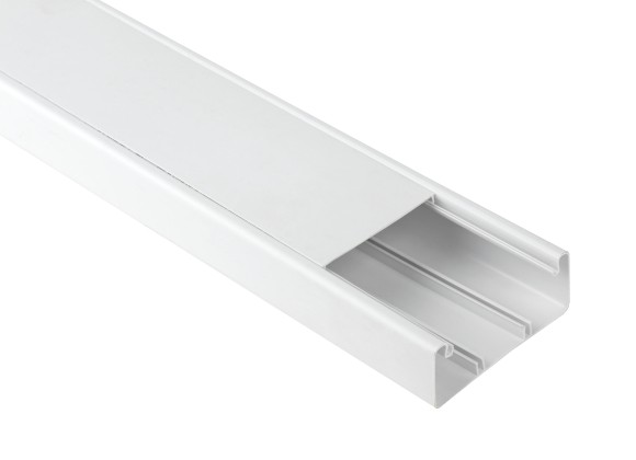 Б0048447 Кабель-канал ЭРА KK-W-100-40-P парапетный белый 100x40 12м