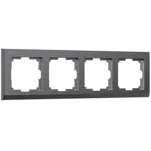 Werkel W0041864 Рамка на 4 поста Stark (графит матовый) W0041864