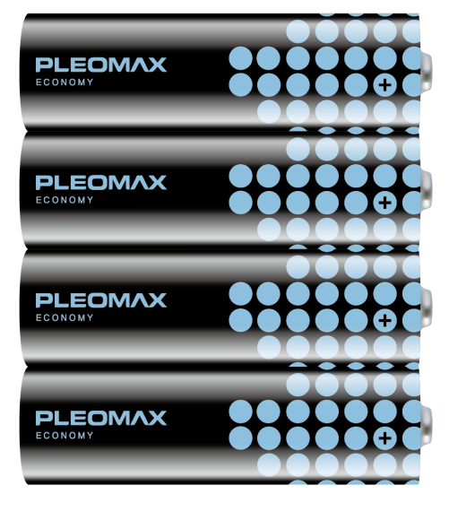 Б0020516 Батарейки Pleomax LR6-4S Economy Alkaline (24/480/21600)
