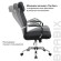 Кресло офисное BRABIX "Fit EX-514", с подголовником, хром, черное, 531949