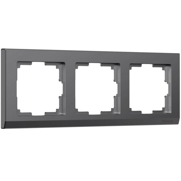 Werkel W0031864 Рамка на 3 поста Stark (графит матовый) W0031864