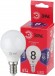 Б0045358 Лампочка светодиодная ЭРА RED LINE LED P45-8W-865-E14 R E14 / Е14 8Вт шар холодный дневной свет