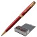 Ручка шариковая PARKER "Sonnet Core Intense Red Lacquer GT", корпус красный глянцевый лак, позолоченные детали, черная, 1931476
