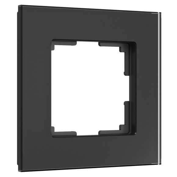 W0013108 Рамка на 1 пост Senso (черный, стекло soft-touch) W0013108