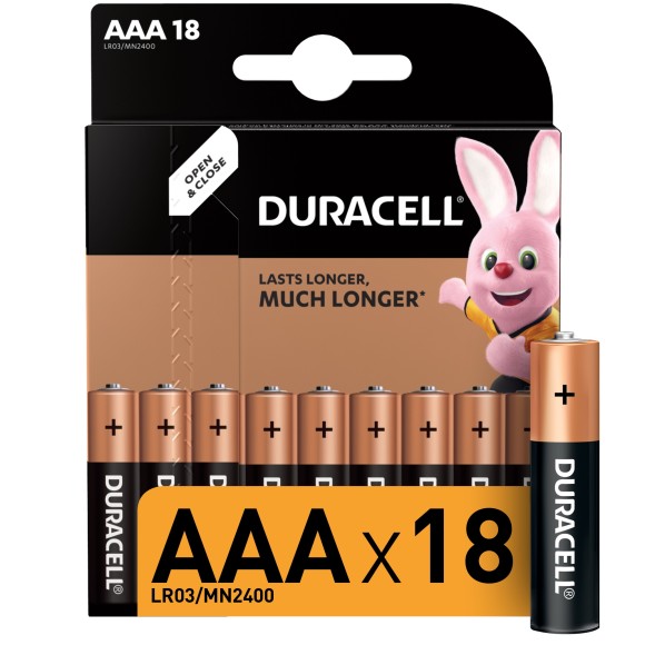 Б0014449 Duracell LR03-18BL BASIC (18/180/41760)
