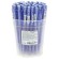 Ручка шариковая масляная автоматическая BRAUBERG "Click Blue", СИНЯЯ, тонированный корпус, узел 1 мм, линия письма 0,5 мм, 142712