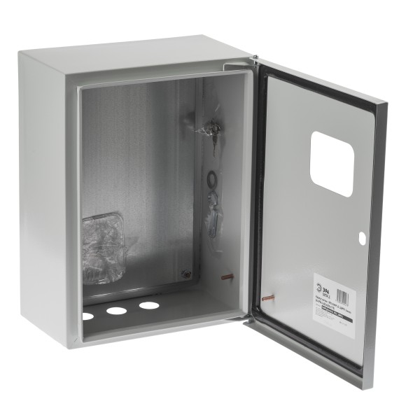 Б0041663 Корпус металлический ЭРА SIMPLE ЩМПг-04 с окном (400х300x175) IP54 У2 серый