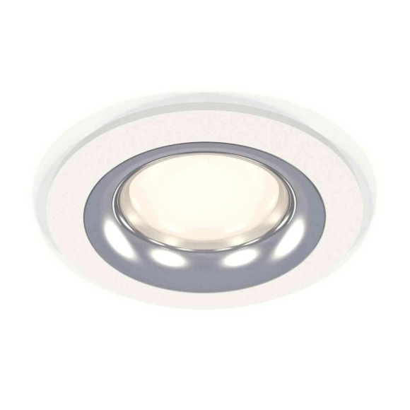 Комплект встраиваемого светильника Ambrella light Techno Spot XC7621003 SWH/PSL белый песок/серебро полированное (C7621, N7012)