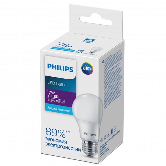 Philips Ecohome LED Bulb 7W E27 6500K А60 (20/1800)