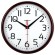 Часы настенные TROYKATIME (TROYKA) 91931912, круг, белые, коричневая рамка, 23х23х4 см