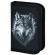 Пенал BRAUBERG, 1 отделение, полиэстер, 21х14 см, "Gray wolf", 273520
