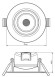 Встраиваемый светодиодный светильник Deko-Light SMD-68-230V-2700K-rund 565337