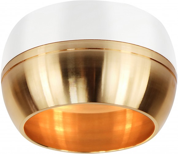 Б0049038 OL14 GX53 WH/GD Подсветка ЭРА светильник накладной под GX53, белый/золото (40/1440)