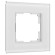 W0013101 Рамка на 1 пост Senso (белый, стекло soft-touch) W0013101