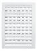 1825РРПЗП белая решетка вентиляционная с регулируемым живым сечением, разъемная 180х250