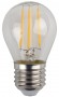 Лампочка светодиодная ЭРА F-LED P45-5W-827-E27 E27 / Е27 5Вт филамент шар теплый белый свет