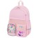 Рюкзак BRAUBERG PASTEL с термонашивками в комплекте, "Anime kitten", персиковый, 40х29х14 см, 272065
