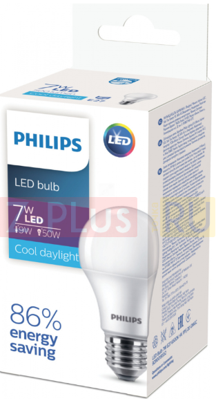Лампа светодиодная LEDBulb LED 7Вт E27 6500K 230V A60 RCA EcoHome