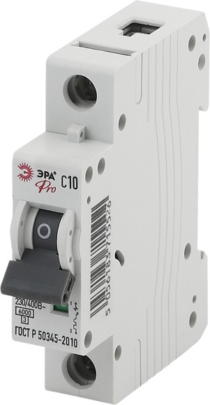 Б0031816 Автоматический выключатель ЭРА PRO NO-901-46 ВА47-63 1P 10А кривая C 6кА