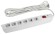 Б0044023 Сетевой фильтр ЭРА  SFX-6es-2m-W с надежной защитой с заземлением с выключателем 6 розеток 2м 10А белый