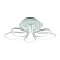 Потолочная светодиодная люстра Profit Light 6009/3+3A WHT