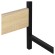 Стол на металлокаркасе BRABIX "LOFT CD-003", 640х420х840 мм, цвет дуб натуральный, 641217