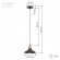 Светильник подвесной (подвес) ЭРА PL4 BK/RC металл, E27, max 60W, высота плафона 80мм, подвеса 800мм, черный/медь