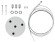 Б0058902 Светильник LED ЭРА Geometria SPO-132-W-40K-088 Ring 88Вт 4000К 6000Лм IP40 800*80 белый подвесной драйвер внутри