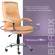 Кресло офисное BRABIX PREMIUM "Cuba EX-542", экокожа, бежевое, 532551