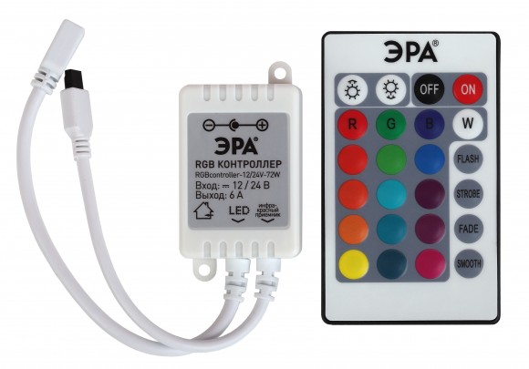 Контроллер ЭРА RGBcontroller-12/24V-72W/144W для светодиодной ленты
