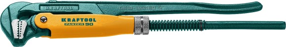 KRAFTOOL PANZER-90, №0, 3/4″, 280 мм, трубный ключ с прямыми губками (2734-05)