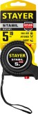 STAYER Stabil, 5 м х 19 мм, рулетка с двухсторонней шкалой, Professional (34131-05)
