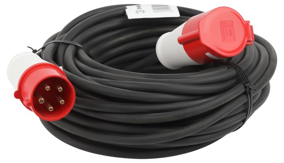 IND380-U-1e-5x2,5-20m-IP44 Удлинитель силовой ЭРА IND380-U-1e-5x2,5-20m-IP44 на 380В в бухте 1 розетка CEE 5P 20м КГ 5х2,5 32A IP44