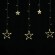 Электрогирлянда-занавес комнатная "Звезды" 3х0,5 м, 108 LED, теплый белый, 220 V, ЗОЛОТАЯ СКАЗКА, 591354