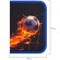 Пенал BRAUBERG, 1 отделение, 2 откидные планки, полиэстер, 21х14 см, "Burning ball", 273529