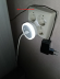 4690612039985 Ночник сд NLE 10-LW-DC белый 2хUSB разъема с датчиком освещения 230В IN HOME