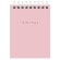 Блокнот МАЛЫЙ ФОРМАТ А7 75х105 мм, 40 л., гребень, картон, клетка, BRAUBERG "Minimal Pastel", 116431