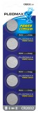 C0022144 Батарейки Pleomax CR2032-5BL Lithium (100/2000/88000)