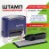 Штамп самонаборный 3-строчный STAFF, оттиск 38х14 мм, "Printer 8051", КАССА В КОМПЛЕКТЕ, 237423
