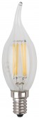 Лампочка светодиодная ЭРА F-LED BXS-7W-827-E14 Е14 / Е14 7Вт филамент свеча на ветру теплый белый свет