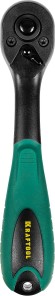 KRAFTOOL 1/4″, 72 зубца, пластиковое покрытие, трещотка для торцовых головок (27796-1/4)